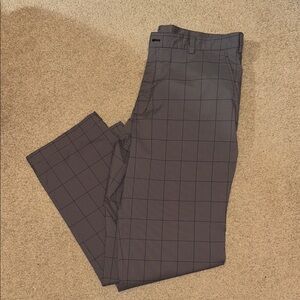 Nike Men's Dark Gray Checkered Pants